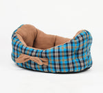 Cradle Shape Dog Beds Pet Beds With Lovely Bowknot Tartan Dog House Dog Cushion for Small and Medium Dogs and Cats