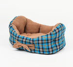 Cradle Shape Dog Beds Pet Beds With Lovely Bowknot Tartan Dog House Dog Cushion for Small and Medium Dogs and Cats