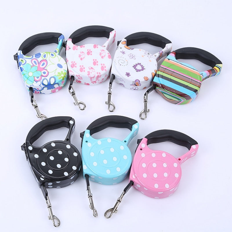 Pet Supplies Dog Collar Leash Automatic Retractable Leash Harness Puppy Patrol Rope Walking Cat Traction Small Medium Dog Leash