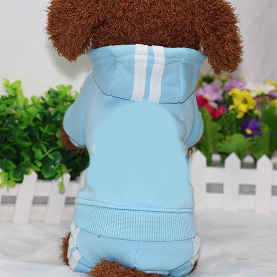 PUOUPUOU Winter Warm Pet Dog Clothes Hoodies Sweatshirt for Small Medium Dogs French Bulldog Sweet Puppy Dog Clothing XS-XXL