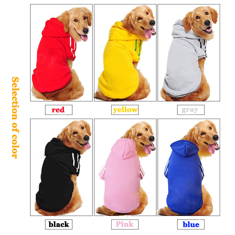 Security Dog Clothes Classic Pet Dog Hoodies Clothes For large dog Autumn Coat Jacket for Chihuahua Retriever Labrador Clothing