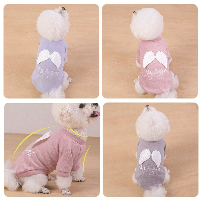 Pet Dog Clothes for Dog Clothing Angel Wing Warm Clothes for Dogs Thicken Pet Product Dogs Coat Jacket Puppy Chihuahua Teddy