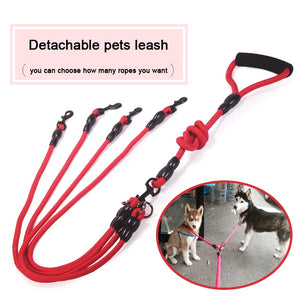 WALK Two and more Dogs Leash Nylon Double Dual Two Pets Dogs Leash 2 Way Coupler Walk  Dogs Collars Harness Leads Pets