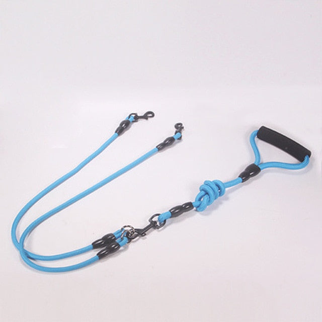 WALK Two and more Dogs Leash Nylon Double Dual Two Pets Dogs Leash 2 Way Coupler Walk  Dogs Collars Harness Leads Pets