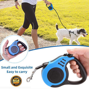 Durable Dog Leash Automatic Retractable Nylon Dog Lead Extending Puppy Walking Running Leads For Small Medium Dogs Pet Supplies