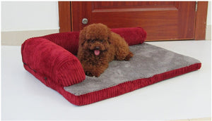 Luxury Large Dog Bed Sofa Dog Cat Pet Cushion For Big Dogs Washable Nest Cat Teddy Puppy Mat Kennel Square Pillow Pet House