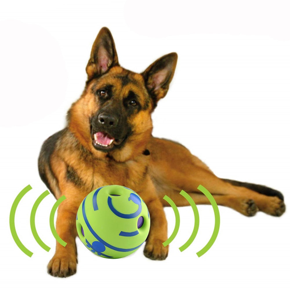 Dog Toy Fun Giggle Sounds Ball Pet Cat Dog Toys Silicon Jumping Interactive Toy Training Ball For Small Large Dogs