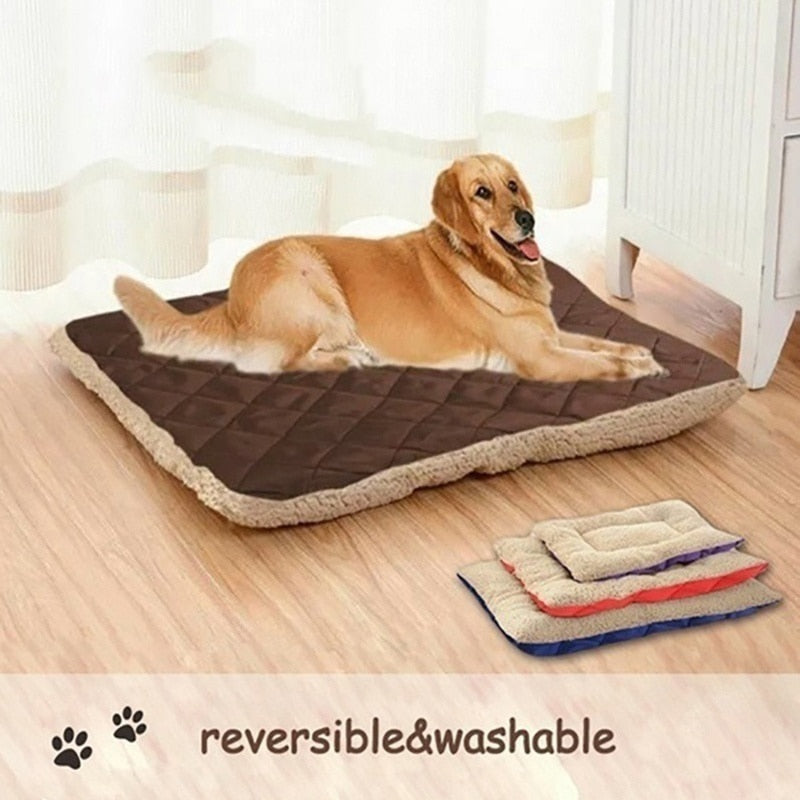 Two Sides Plush Pet Mat Soft Warm Dog Cat Bed Kennel Puppy Sleeping Beds For Small Medium Large Dogs Pet Blanket Dropshipping