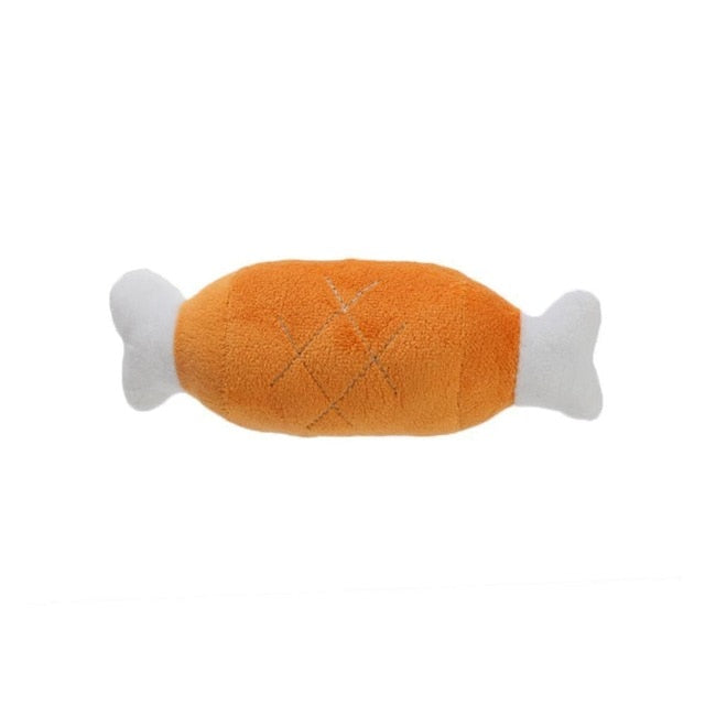 Puppy Pet Play Chew Toys Dog Toys For Dogs Cats Pets Plush Legs Supplies Squeaky Toy Cute Chicken Q8S2