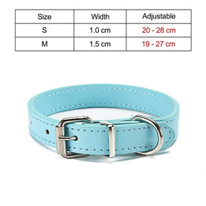 Cat Collar Safety Puppy Collar Chihuahua Solid Dog Collar For Cats Kitten Pet Cat Collars Adjustable Pet Leash Cat Lead Supplies