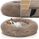 Pet Dog Bed Comfortable Donut Cuddler Round Dog Kennel Ultra Soft Washable Dog and Cat Cushion Bed Winter Warm Sofa hot sell