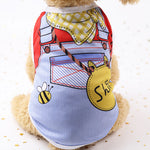 Dog Clothes Summer Pet Shirts For Dogs Costume Cat Clothing Cartoon Dog Vest Summer Clothes For Dogs Shirts Cotton Small Medium