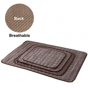 Dog Mat Cooling Summer Pad Mat For Dogs Cat Blanket Sofa Breathable Pet Dog Bed Summer Washable For Small Medium Large Dogs Car