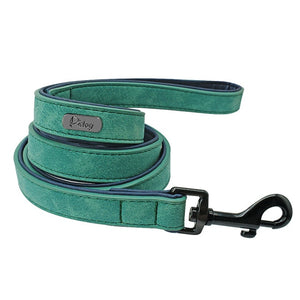 Colliers de chien personnalisés en cuir personnalisé chien étiquette collier laisse plomb pour petits chiens moyens grands Pitbull Bulldog carlins Beagle