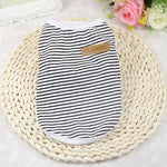 Summer Pet Dog Clothes Cotton Striped Vest t shirt Dog Clothing for Dogs Puppy Outfit shirt Small Pet chihuahua Clothes 25S2