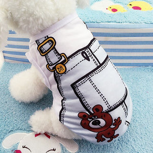 Summer Dog t shirts Pet Dog Clothes for Small Dogs Clothing Vest t shirts Lovely Chihuahua Clothes Pet Apparel 12d30