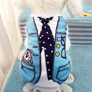 Summer Dog t shirts Pet Dog Clothes for Small Dogs Clothing Vest t shirts Lovely Chihuahua Clothes Pet Apparel 12d30